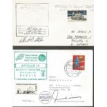 Space Maritime signed cover collection. 12 covers, 7 signed by NASA tracking station personnel and