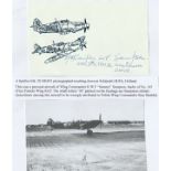 Wing Commander Ralph W.F. Sampson OBE DFC RAF Signature of WW2 fighter ace. Good Condition. All