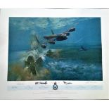 World war 2 aviation print.28x23 Coloured print artists proof The Dambusters by the artist Frank