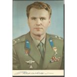 Vladimir Shatalov Soyuz 4, 8, 10 Russian Cosmonaut signed 6 x 4 colour portrait photo. Good