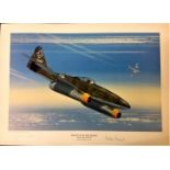 World war 2 aviation print. 16x12 coloured print Defence of the Reich pictured is a Messerschmitt Me