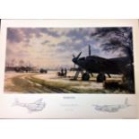 World war 2 aviation print.16x12 coloured print Mosquitos pictured two Mosquito combat aircraft