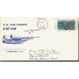 Boeing YC14 1976 US first fight cover signed by two Project pilots. Good Condition. All signed items