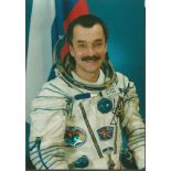 Mikhail Tyurin STS105 Russian Cosmonaut signed 7 x 5 colour portrait photo. Good Condition. All