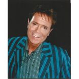 Cliff Richard signed 10x8 colour photo. (born Harry Rodger Webb, 14 October 1940) is a British pop