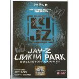 Jay-Z and Linkin Park signed A4 colour magazine page. Good Condition. All signed items come with our