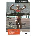 Paula Radcliffe signed 6x4 promotional photo. English long-distance runner. She is a three-time