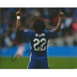Willian Signed Chelsea 8x12 Photo. Good Condition. All signed items come with our certificate of