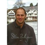 Steve Redgrave signed 5x3 colour photo. retired British rower who won gold medals at five