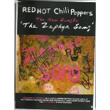 Red Hot Chili Peppers signed A4 colour magazine page. American funk rock band formed in Los