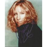 Barbra Streisand signed 10x8 colour photo. American singer, songwriter, actress, and filmmaker. In a
