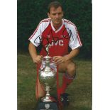 Steve Bould Signed Arsenal 8x12 Photo. Good Condition. All signed items come with our certificate of