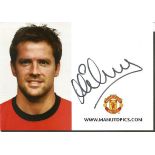 Michael Owen signed 6x4 colour Man Utd photo. English former footballer who played as a striker