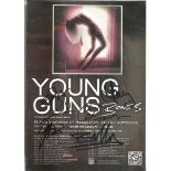 Young Guns signed A4 magazine page. Signed by 5. English alternative rock band from High Wycombe,