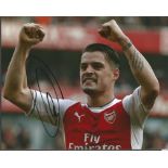 Granit Xhaka Signed Arsenal 8x10 Photo. Good Condition. All signed items come with our certificate