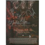 Cradle of Filth signed A4 colour magazine page. Signed by 4. English extreme metal band, formed in