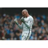 Willy Caballero Signed Manchester City 8x12 Photo. Good Condition. All signed items come with our