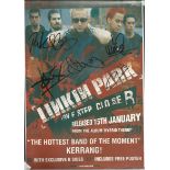 Linkin Park signed colour magazine page One Step Closer album. Signed by 6 Inc Chester Bennington