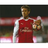 Nacho Monreal Signed Arsenal 8x10 Photo. Good Condition. All signed items come with our