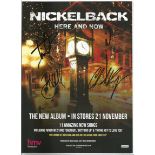 Nickelback signed A4 colour magazine page. Canadian rock band formed in 1995 in Hanna, Alberta,