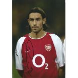 Robert Pires Signed Arsenal 8x12 Photo. Good Condition. All signed items come with our certificate