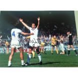 Trevor Brooking signed 16x12 colour photo taken from West Ham v Arsenal 1980 FA cup final in which