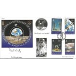 Paul Weitz Skylab STS6 astronaut signed 1999 British Virgin Islands 30th Ann Moonlanding FDC. Only