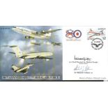 80th Ann RAF signed cover collection. Eight flown covers with some great autographs. Includes 1998