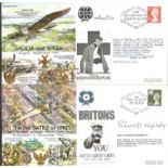 Great War signed cover collection 1995 to 1996. 58 of the RAF Charity series of covers comm.