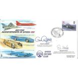 British Achievements in Speed RAF cover 1998 signed by Gina Campbell and Donald Wales, JSCC59,