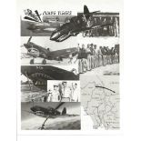 Charlie Bond WW2 flying tiger fighter ace signed 10 x 8 montage photo. Bond was credited with