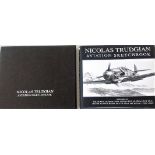 Nicholas Trudgian Aviation sketchbook hardback book. Book numbered 66/300 with set of six signed