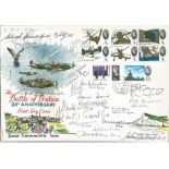 Twenty Three Battle of Britain pilots signed large 1965 Battle of Britain FDC with White Cliffs