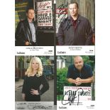 Eastenders signed collection. 25+ items. Mainly 6x4 colour promo photos. Includes Leslie Grantham,