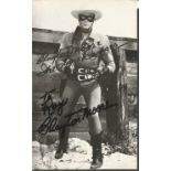 Clayton Moore signed 8x6 b/w photo. September 14, 1914 - December 28, 1999) was an American actor