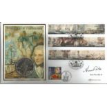 Anna Tribe OBE, JP, signed The Battle of Trafalgar Bicentenary coin cover. Benham official FDC
