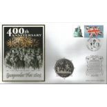 The Gunpowder Plot 400th Anniversary coin cover. Benham official FDC PNC, with 2005 Isle of Man