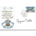 Margaret Thatcher signed 1981 Royal Wedding Charles and Diana Gibraltar FDC. Good Condition. All