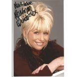 Barbara Windsor 6x4 signed colour photo. Dame Barbara Windsor, DBE (born 6 August 1937) is an