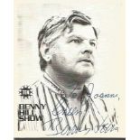 Benny Hill signed 4x4 b/w photo. 1924 - 1992 was an English comedian and actor, best remembered