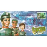 Gerry Anderson signed 2003 Stingray Scott comm, cover with single Childrens TV stamp and special