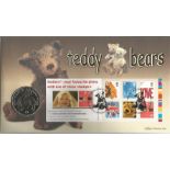 Smilers Teddy Bears Centenary coin cover. Benham official FDC PNC, with 2012 Centenary of the