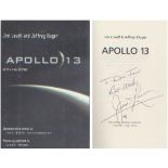 James Lovell - Apollo 13. Signed hardback copy of Lovells autobiography, Apollo 13. Good