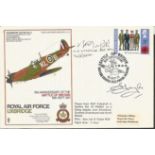 Battle of Britain ace N Norfolks DFC 72f sqn rare signed SC30 RAF Uxbridge Spitfire cover. Good