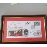 England World Cup Heroes FDC signed by 5 including Gordon Banks, Ray Clemence, Peter Bonetti and 2