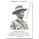 Gaje Ghale VC signed 6 x 4 Victoria Cross brooklet card. Good Condition. All signed items come
