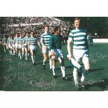 Football signed 12 x 8 photo CELTIC 1967, col depicting a wonderful image showing Celtic players