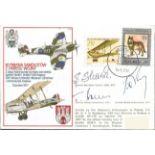 Three WW2 Polish fighter aces signed RAF cover. Signed by Colonel Stanislaw Skalski DSO, DFC and