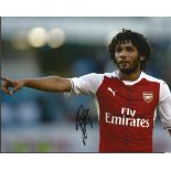 Mohamed Elneny Signed Arsenal 8x12 Photo. Good Condition. All signed items come with our certificate