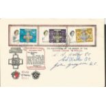 George Cross winners multisigned rare 1961 Malta GC FDC. Signed by G Walker GC, C Walker GC, J